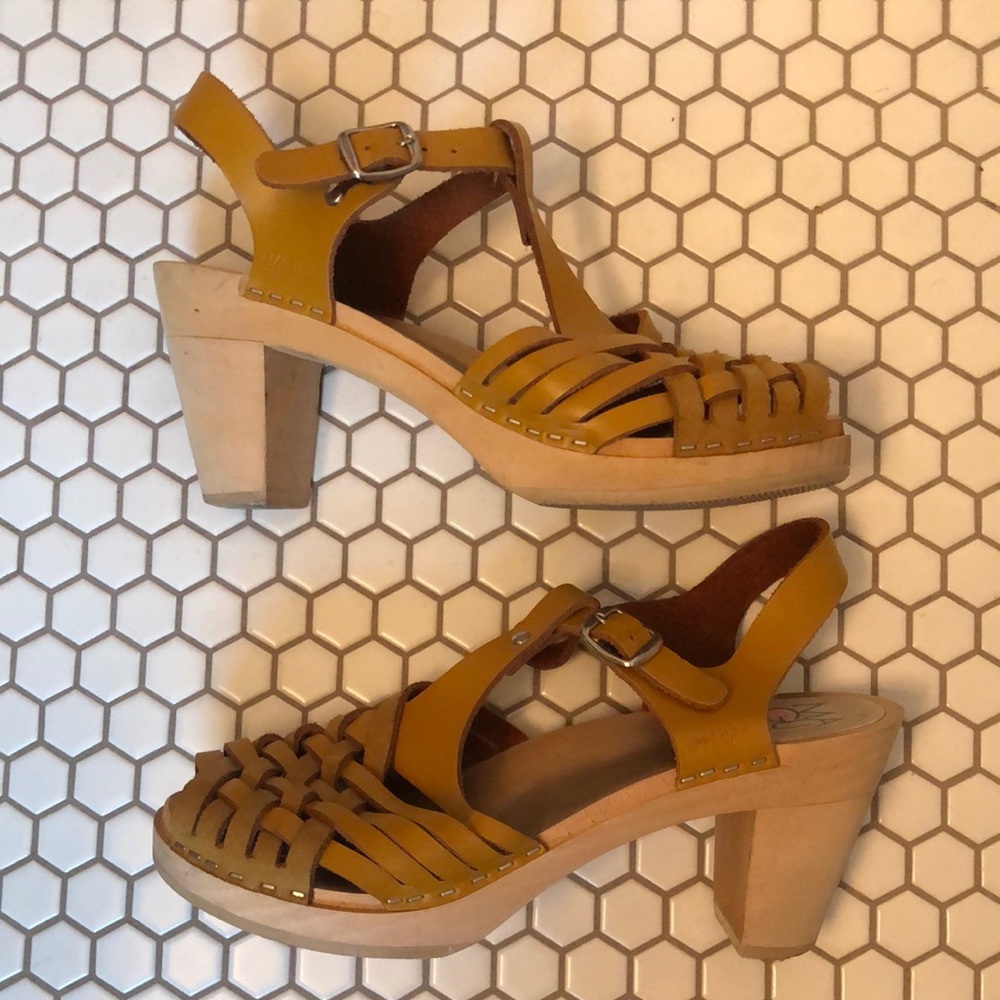 Margins Barcelona high heel clog, sz 40